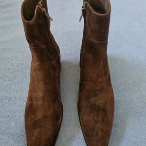 New Steve Madden Women's Chocolate Brown Suede Ankle Boots 8.5